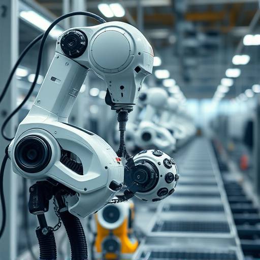 Un robot industriale che lavora in una fabbrica italiana